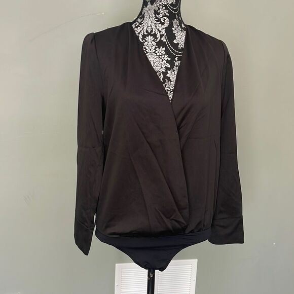 NEW black Blouse Black Bodysuit - Picture 1 of 3